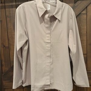 Rhone Mirage Beige Button-Up Shirt